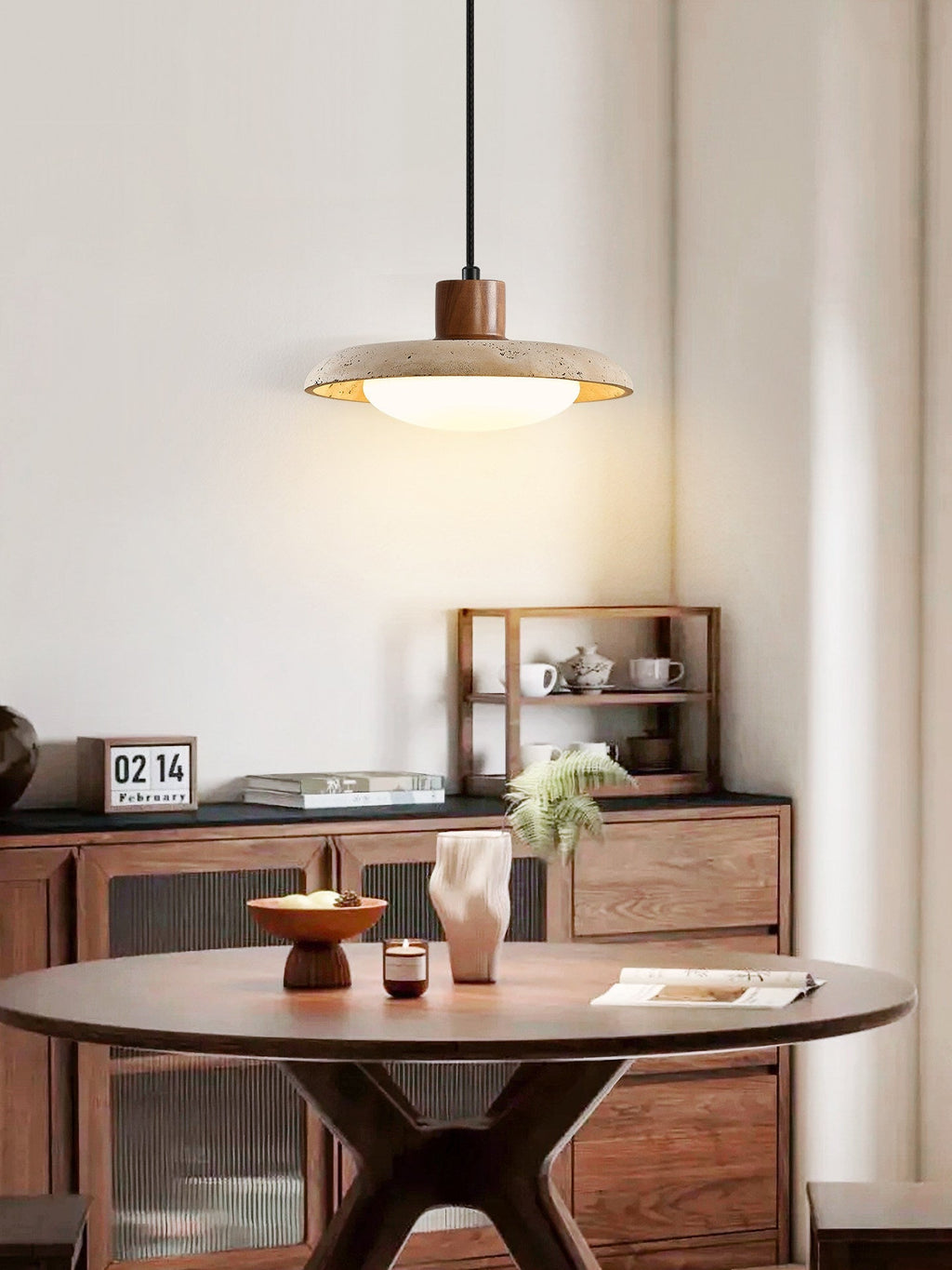 Tavola Travertine Pendant Light