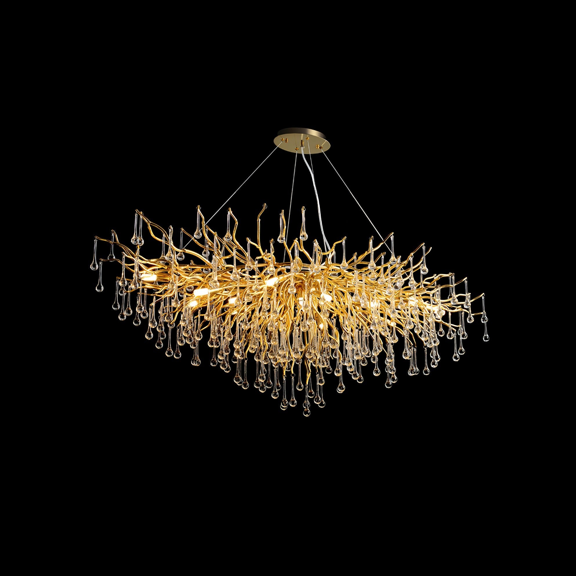 Teardrop Crystal Ceiling fixture Chandelier