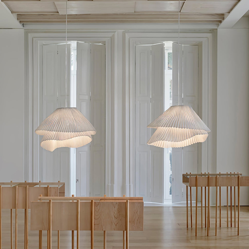 Stainless Steel Pleated Hanging light Pendant Lamp