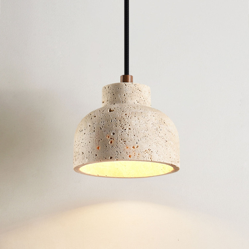 Travertine Bell Pendant Lamp