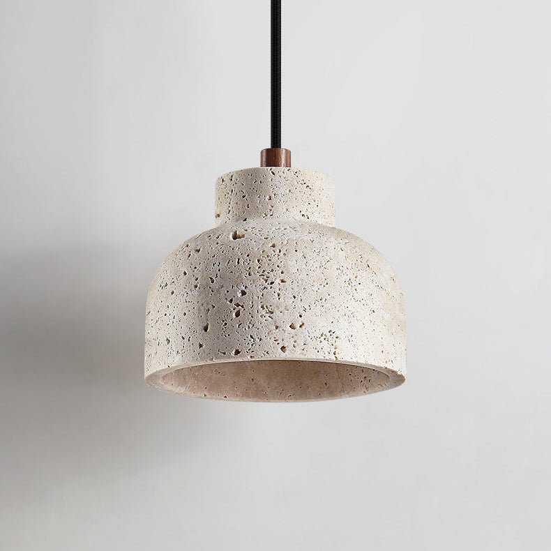 Travertine Bell Pendant Lamp