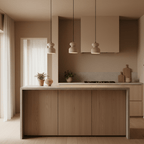 Textured Travertine Gourd Pendant Light