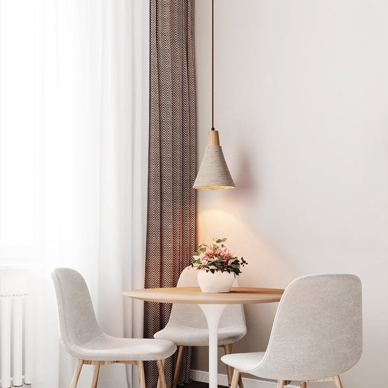 Textured Cone Pendant Light