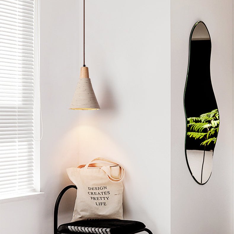 Textured Cone Pendant Light