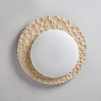 Textured Organic Travertine Ceiling Lamp