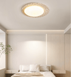 Textured Organic Travertine Ceiling Lamp