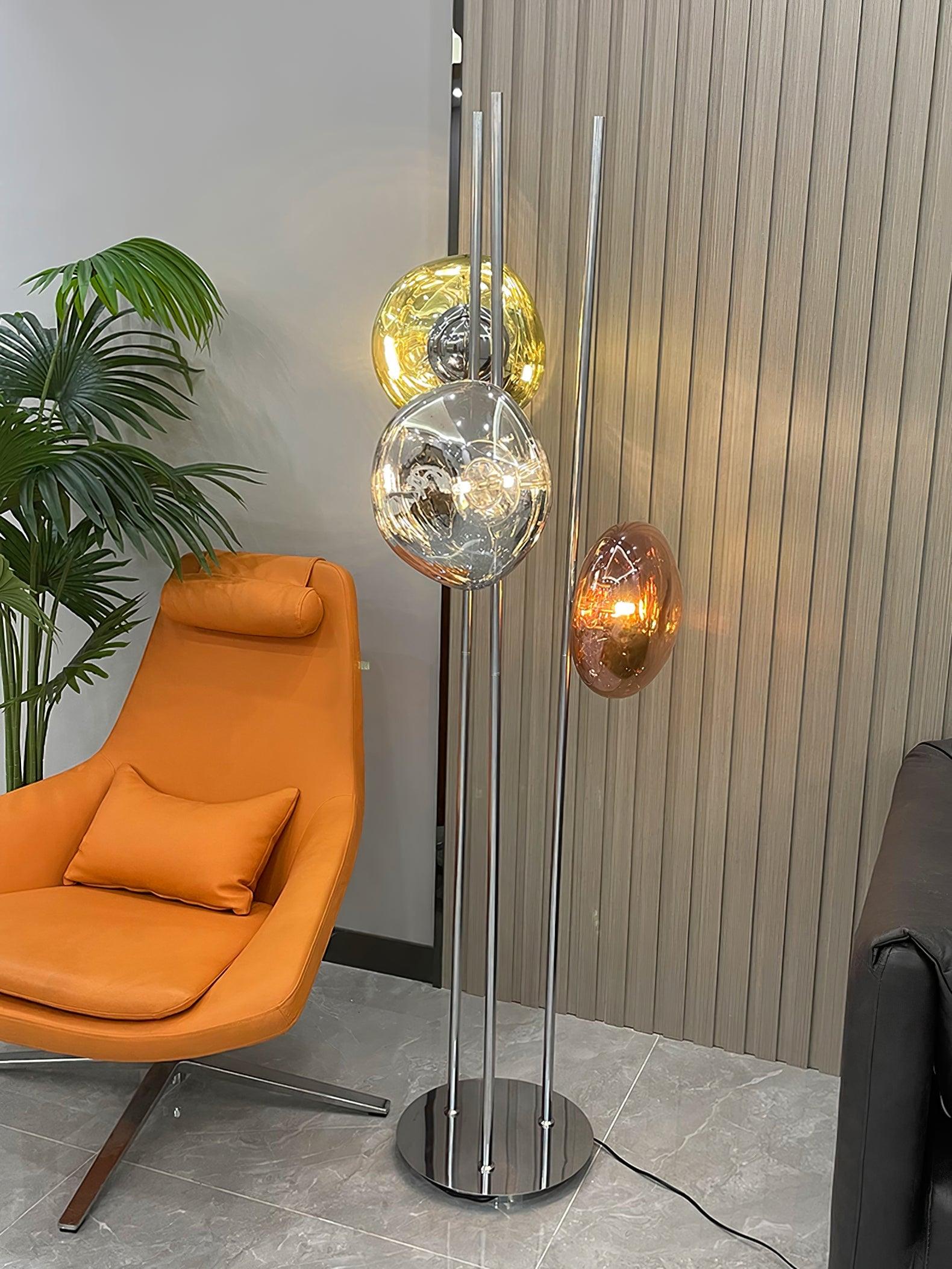 Three Lava Glass Floor-standing Lamp Floor Lamp