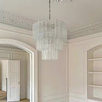 Tiered Tube Murano Glass Chandelier