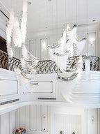 Tiered Palmette Candelabrum Chandelier