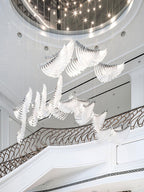 Tiered Palmette Candelabrum Chandelier