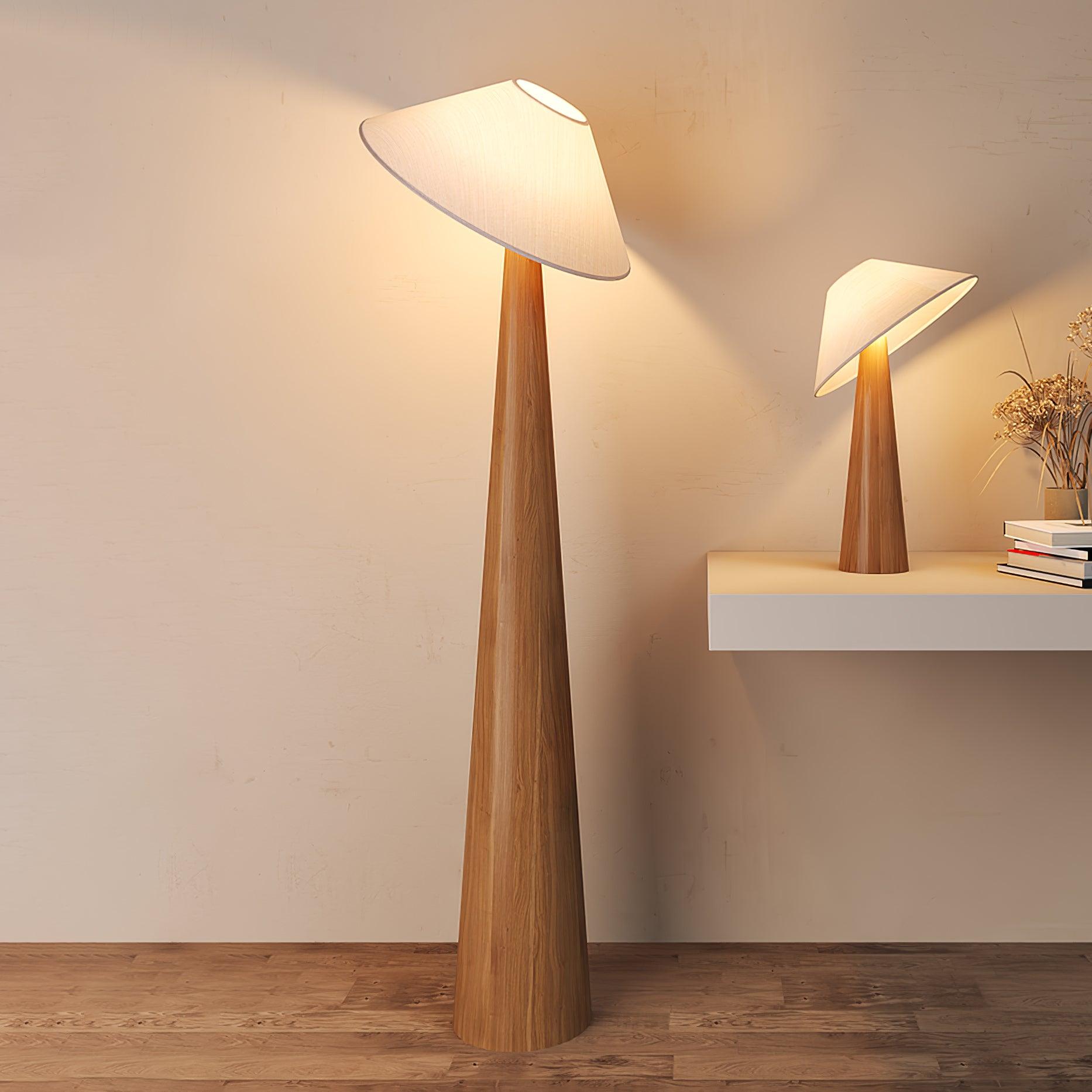 Tilt Hat Wooden Reading light Table Lamp