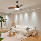 Morty Adams Wooden 48"/52" Ceiling light Ceiling Fan Light