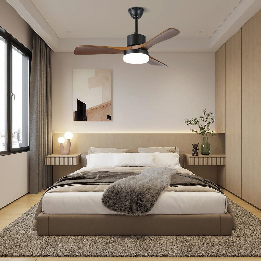 Morty Adams Wooden 48"/52" Ceiling light Ceiling Fan Light