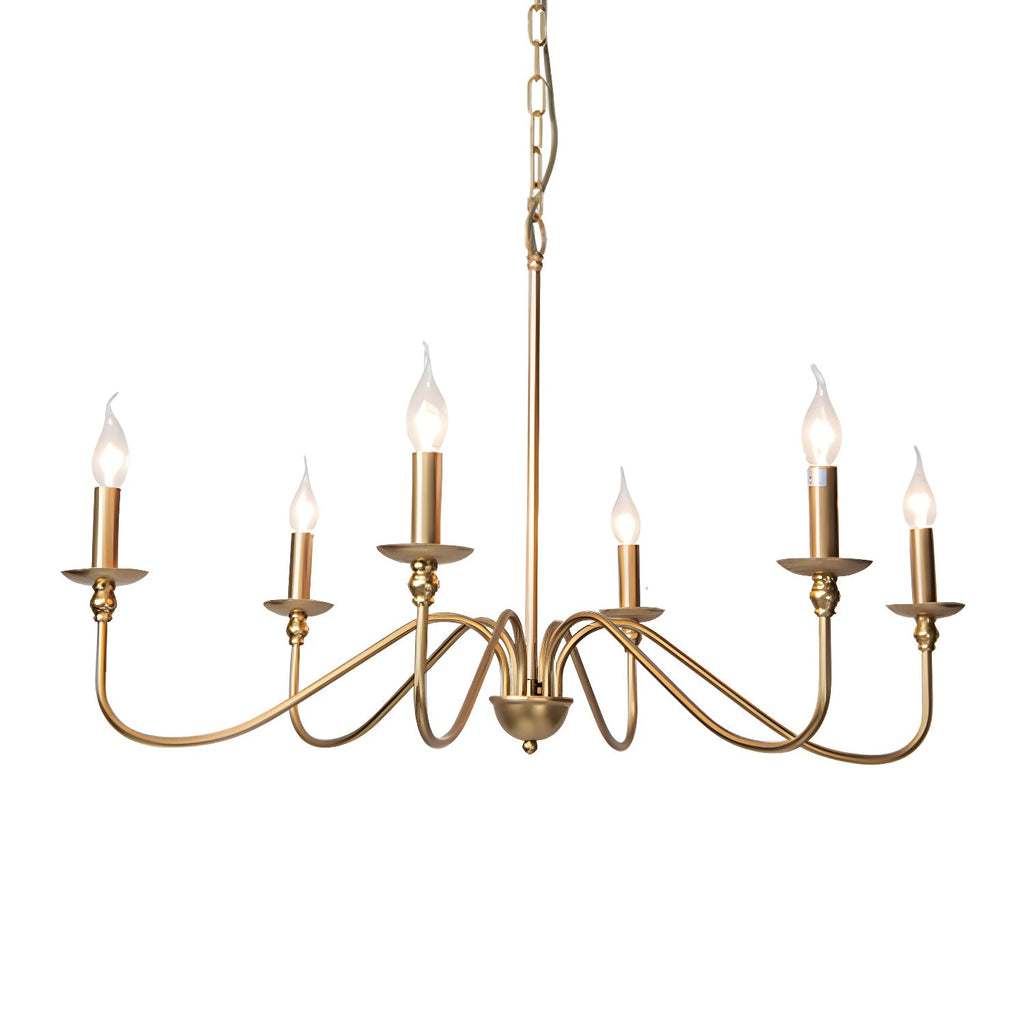 Timeless Gold Candle Pendant light Chandelier