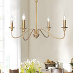 Timeless Gold Candle Pendant light Chandelier