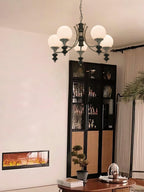 Tina Wooden Crown Chandelier