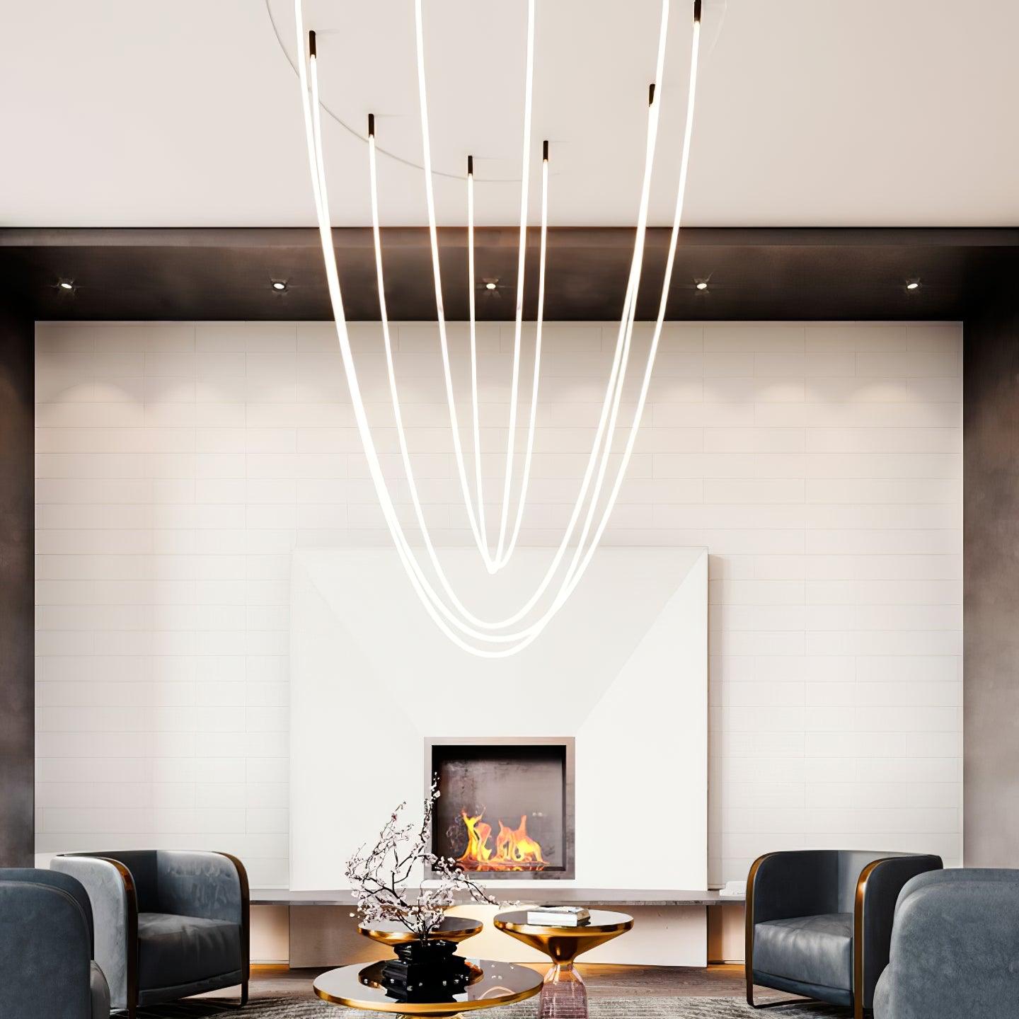 Flexible Curve Droplight Pendant Lamp