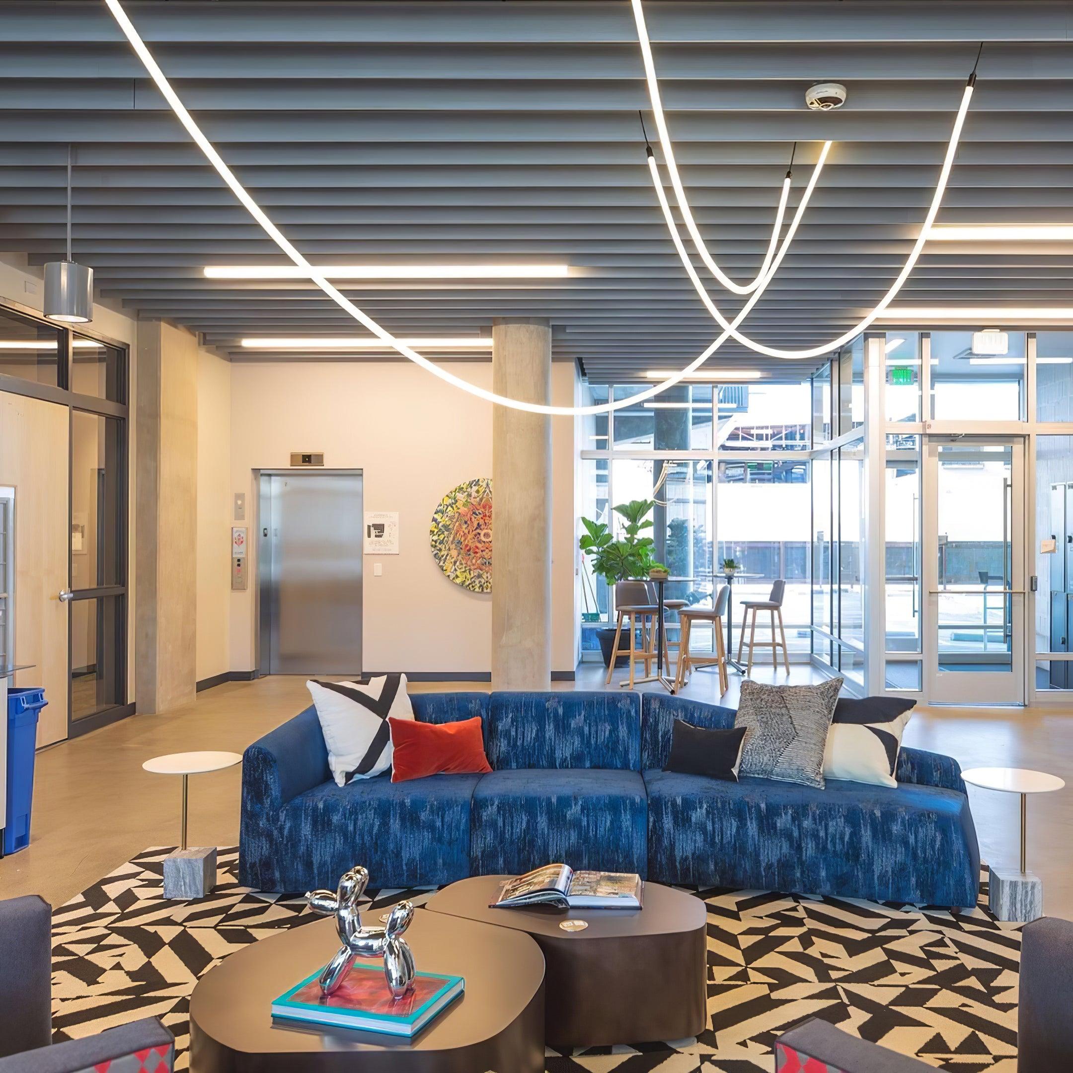 Flexible Curve Droplight Pendant Lamp
