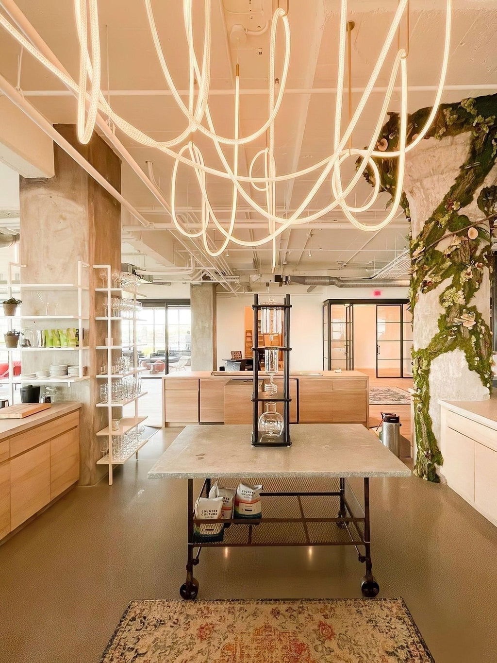 Flexible Curve Droplight Pendant Lamp