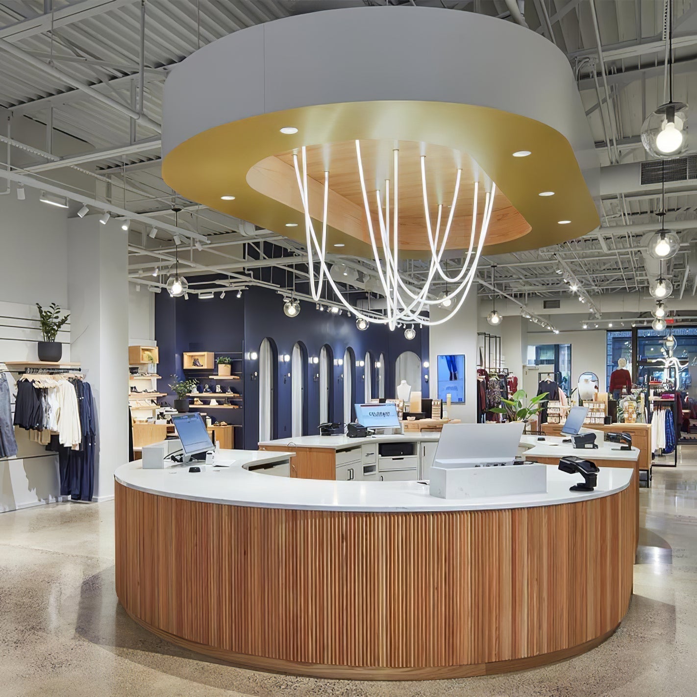 Flexible Curve Droplight Pendant Lamp