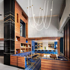 Flexible Curve Droplight Pendant Lamp