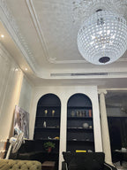 Traditional Gold Globe Gasolier Chandelier