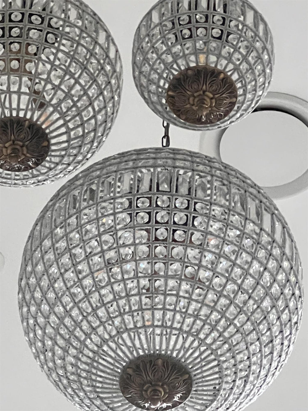 Traditional Gold Globe Gasolier Chandelier