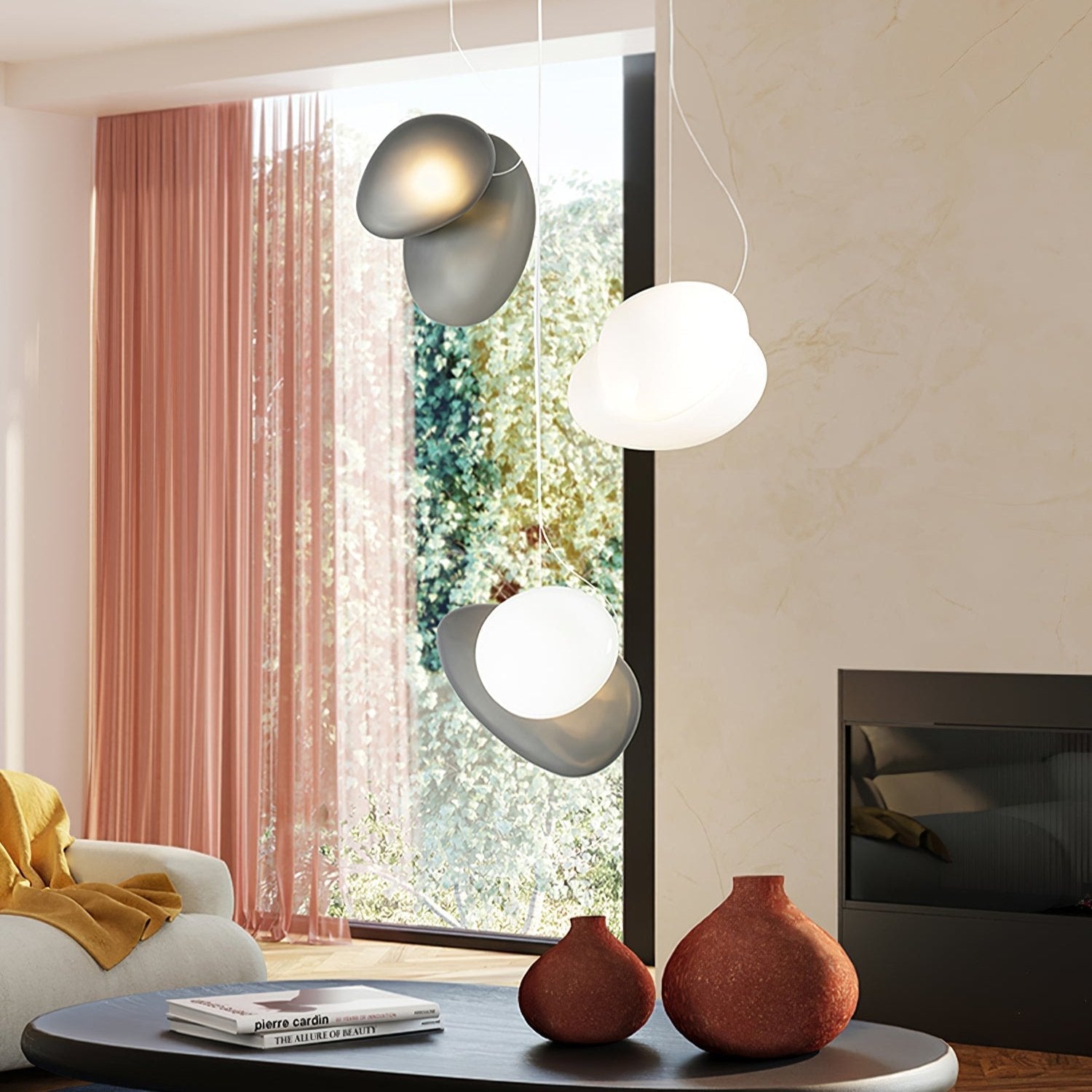 Translucent Frosted Glass Droplight Pendant Light