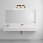 Travertine Triple Spotlight Wall Lamp