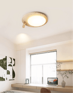 Travertine Oval Knob Ceilling Lamp