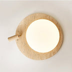 Travertine Oval Knob Ceilling Lamp