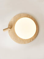 Travertine Oval Knob Ceilling Lamp
