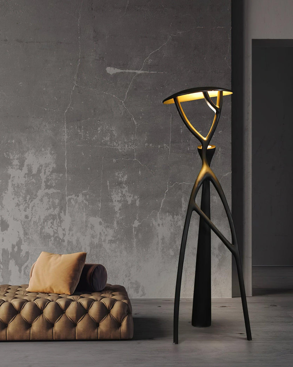 Tree Of Life Sculpture Torchiere Lamp Floor Lamp