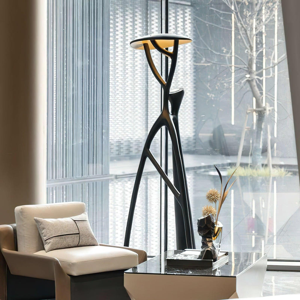 Tree Of Life Sculpture Torchiere Lamp Floor Lamp