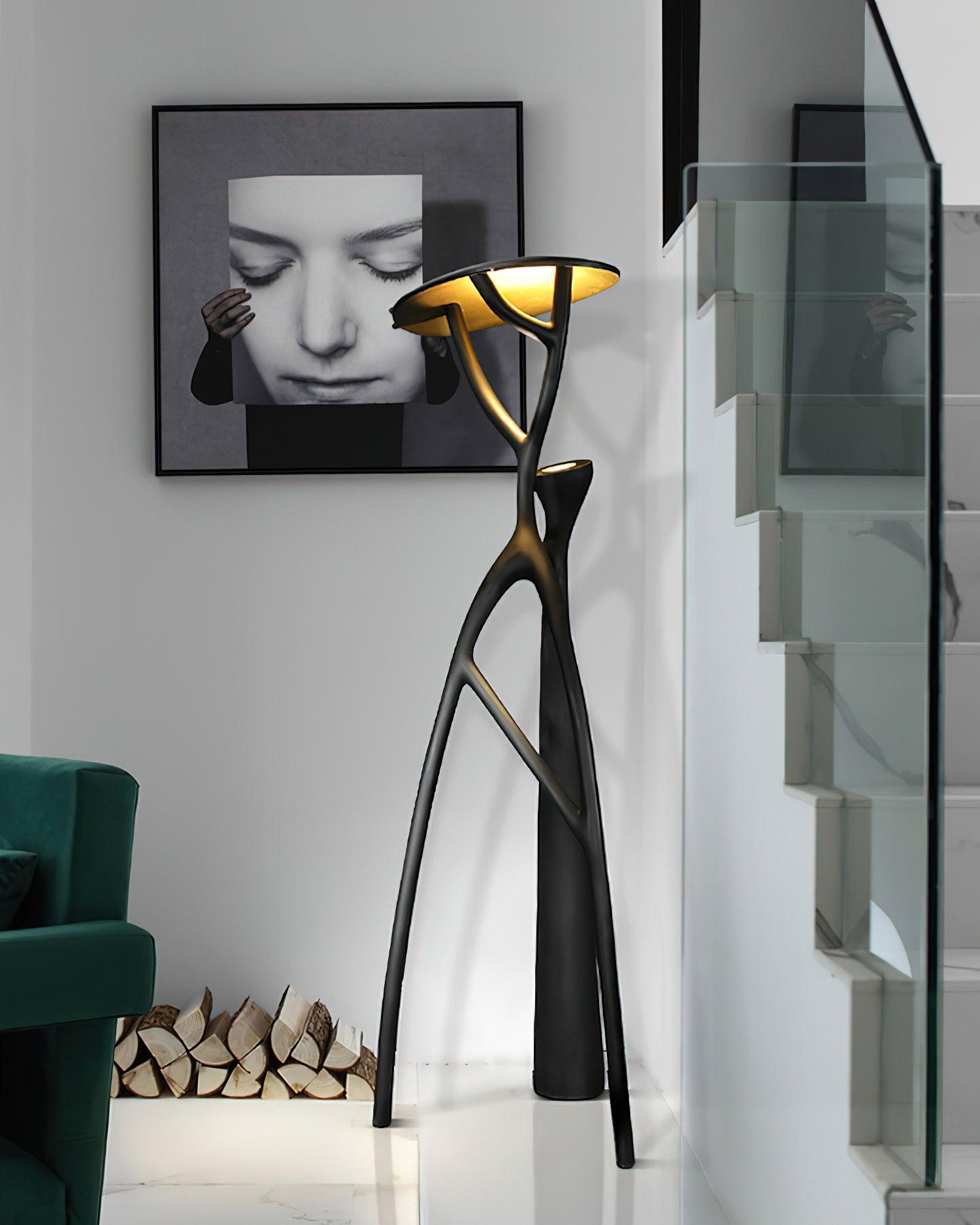 Tree Of Life Sculpture Torchiere Lamp Floor Lamp