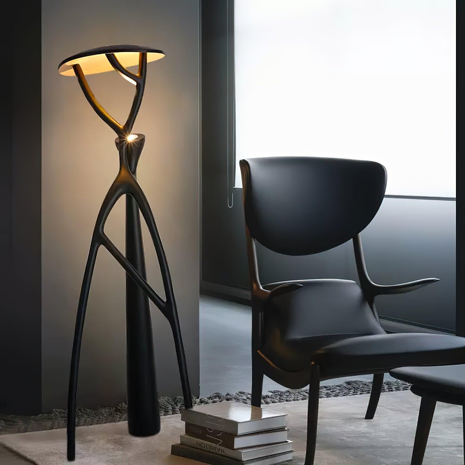 Tree Of Life Sculpture Torchiere Lamp Floor Lamp