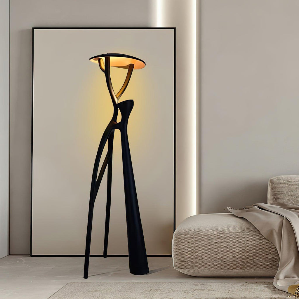 Tree Of Life Sculpture Torchiere Lamp Floor Lamp