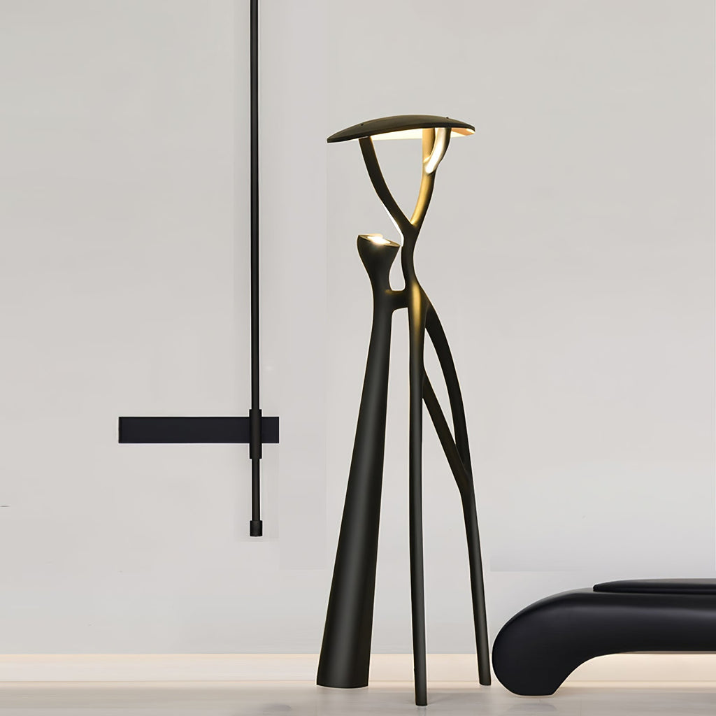 Tree Of Life Sculpture Torchiere Lamp Floor Lamp