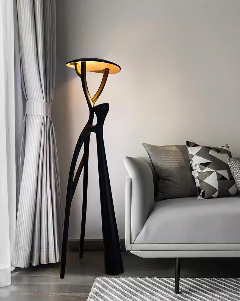 Tree Of Life Sculpture Torchiere Lamp Floor Lamp