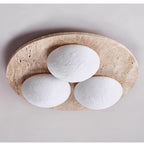 Trio Travertine Ceiling Light