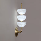 Triple Alabaster Sconce Wall Sconce