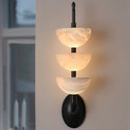 Triple Alabaster Sconce Wall Sconce