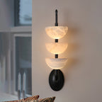 Triple Alabaster Sconce Wall Sconce