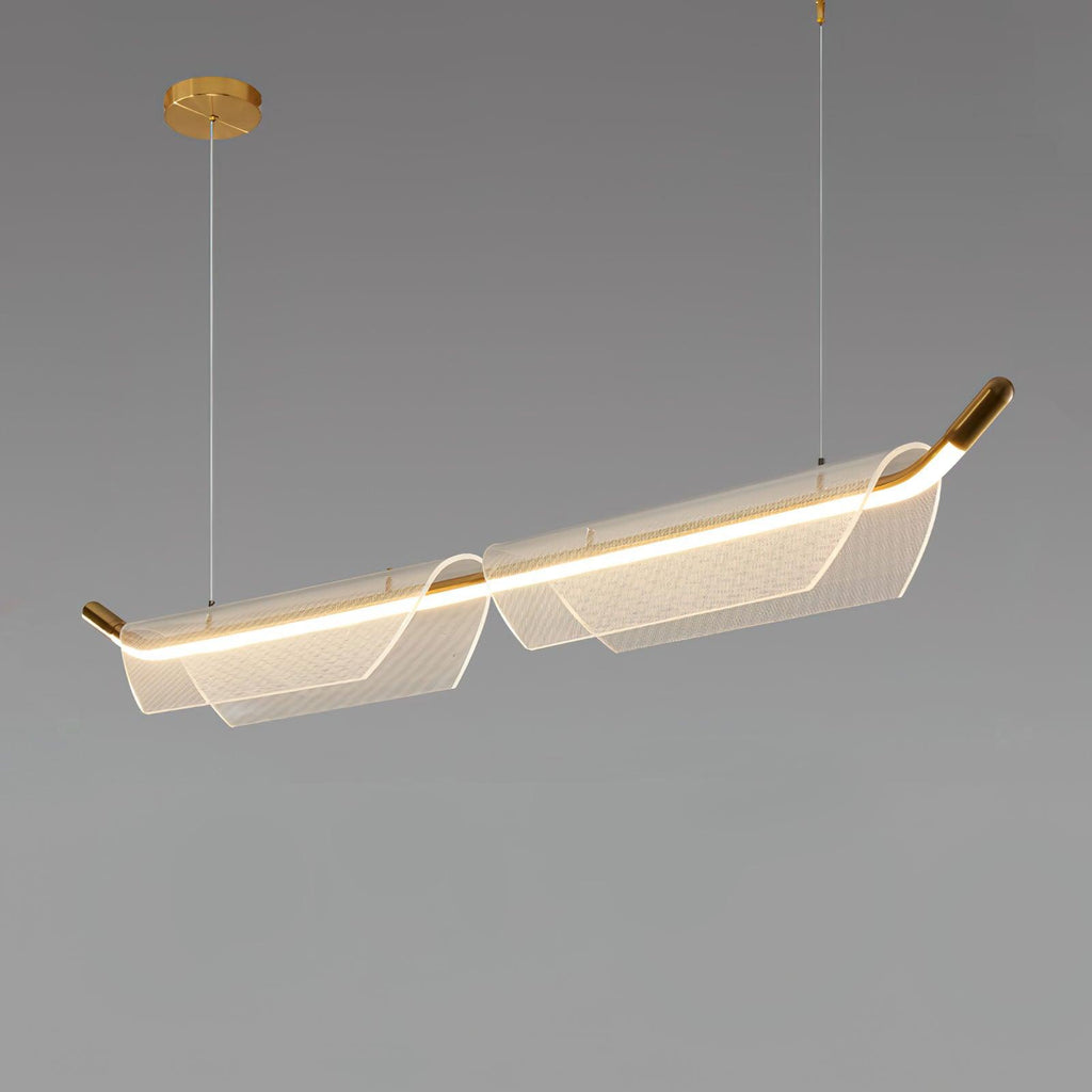Two Boats Acrylic Droplight Pendant Light