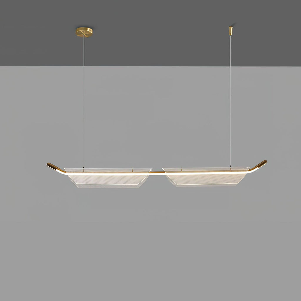 Two Boats Acrylic Droplight Pendant Light