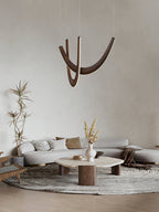 U Wooden Drop light Pendant Lamp
