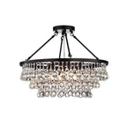 Unique Tiered Crystal Crown Chandelier