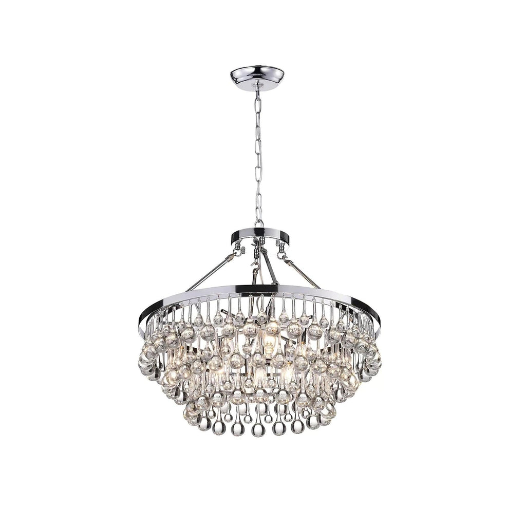 Unique Tiered Crystal Crown Chandelier