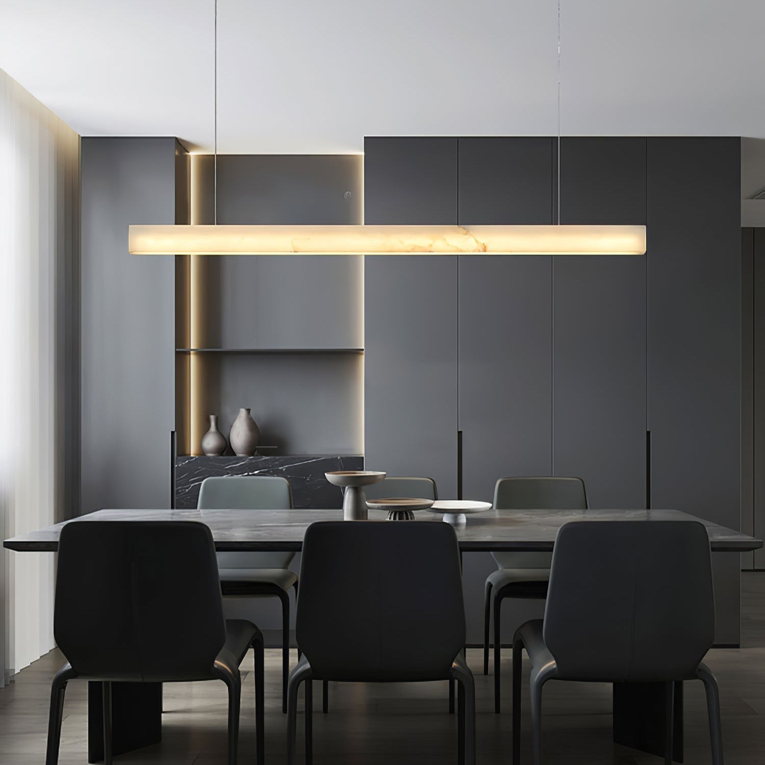 Velmore Linea Alabaster Pendant Lamp