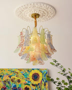 Venini Colorful Murano Glass Ceiling fixture Chandelier
